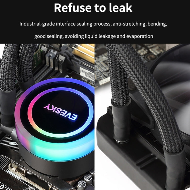 EVESKY  Water Cooler Cpu Fan RGB Fan Liquid Heatsink Integrated Radiator, Spec: 360mm - free shipping - PMC Jewellery - Order now!