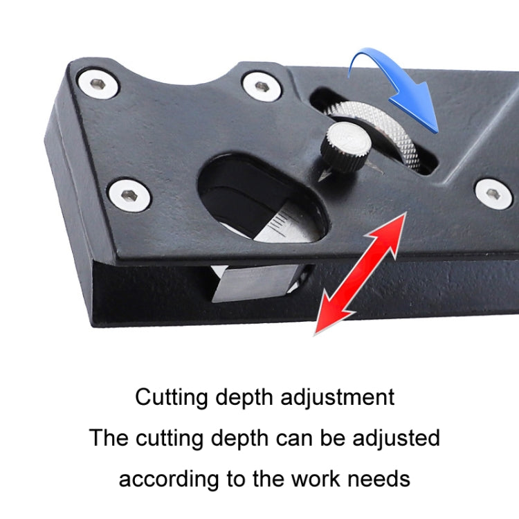 Woodworking Multi-Angle Chamfering Adjustable Depth Hand Planer, Color: Red + 6 Blades - free shipping - PMc TechLife - Order now!
