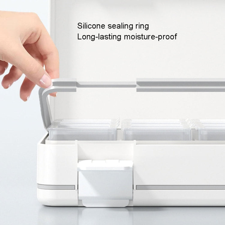 24 Grid Large Capacity Sealing Pills Case 3 Times A Day 7 Day Medicine Organizer Box(White) - free shipping - PMC TechLife - Order now!