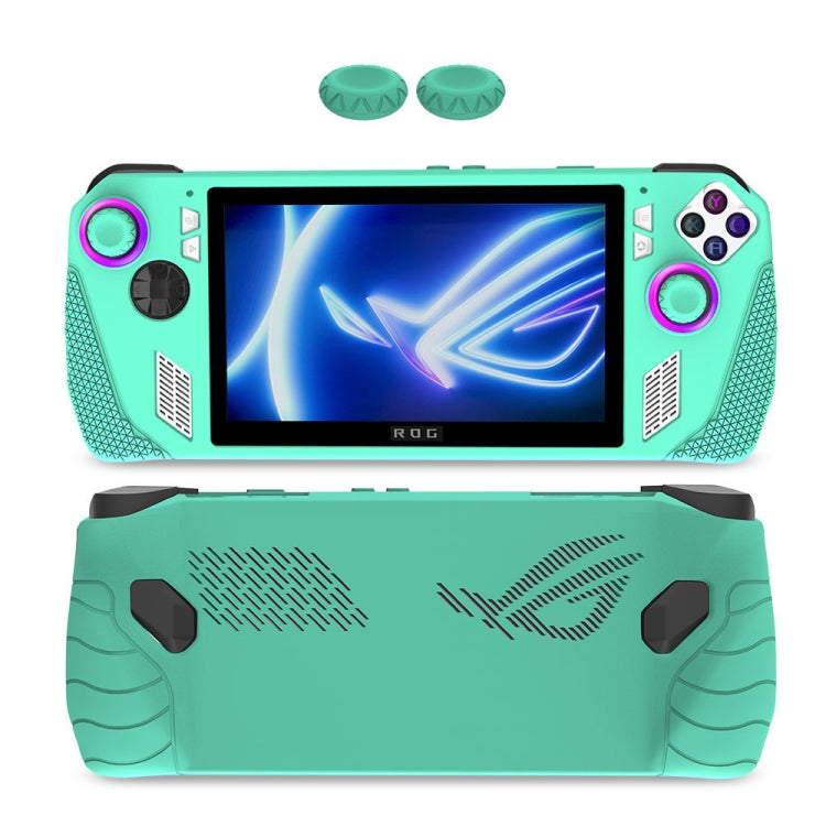 For ASUS Rog Ally Gaming Console Multicolor Silicone Case With 2 Button Caps(Green) - Accessories by PMC TechLife | Online Shopping South Africa | PMC TechLife | Buy Now Pay Later Mobicred