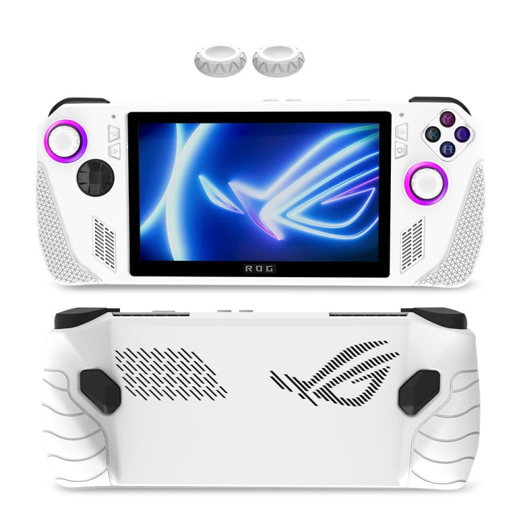 For ASUS Rog Ally Gaming Console Multicolor Silicone Case With 2 Button Caps(White) - Accessories by PMC TechLife | Online Shopping South Africa | PMC TechLife