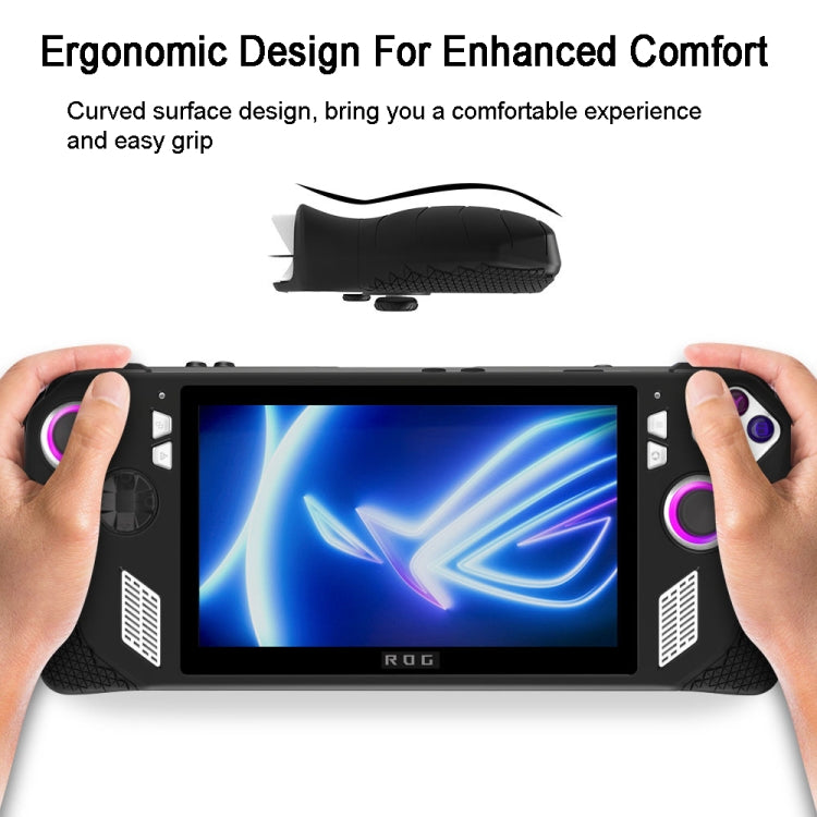 For ASUS Rog Ally Gaming Console Multicolor Silicone Case With 2 Button Caps(White) - Accessories by PMC TechLife | Online Shopping South Africa | PMC TechLife