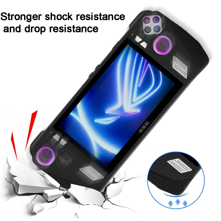 For ASUS Rog Ally Gaming Console Multicolor Silicone Case With 2 Button Caps(Green) - Accessories by PMC TechLife | Online Shopping South Africa | PMC TechLife | Buy Now Pay Later Mobicred