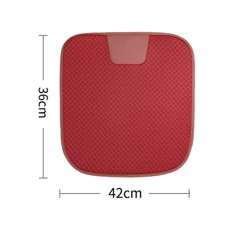 Car Seat Without Backrest Ice Silk Cushion(Saddle Brown) - Seat Accessories by PMC TechLife | Online Shopping South Africa | PMC TechLife | Buy Now Pay Later Mobicred