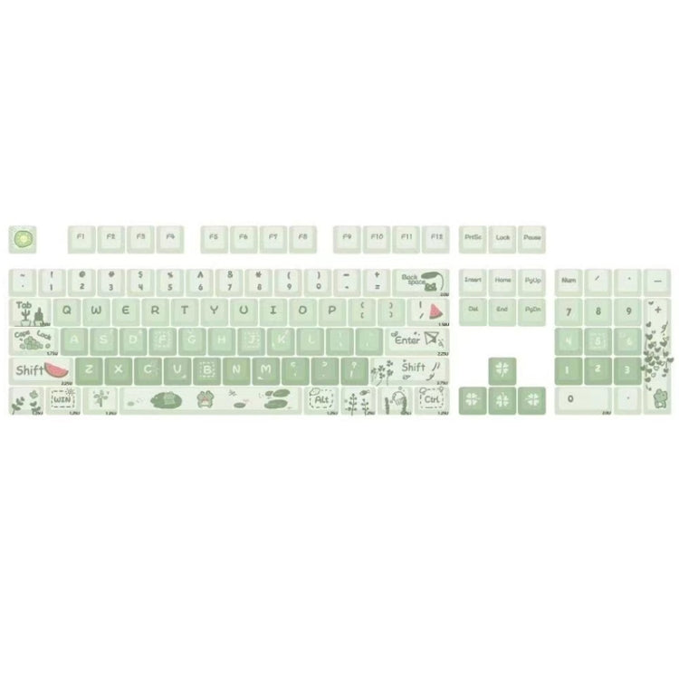 148 Keys MDA Height 5-sided Heat Rise PBT Mechanical Keyboard Keycaps(Green) - free shipping - PMC Jewellery - Order now!
