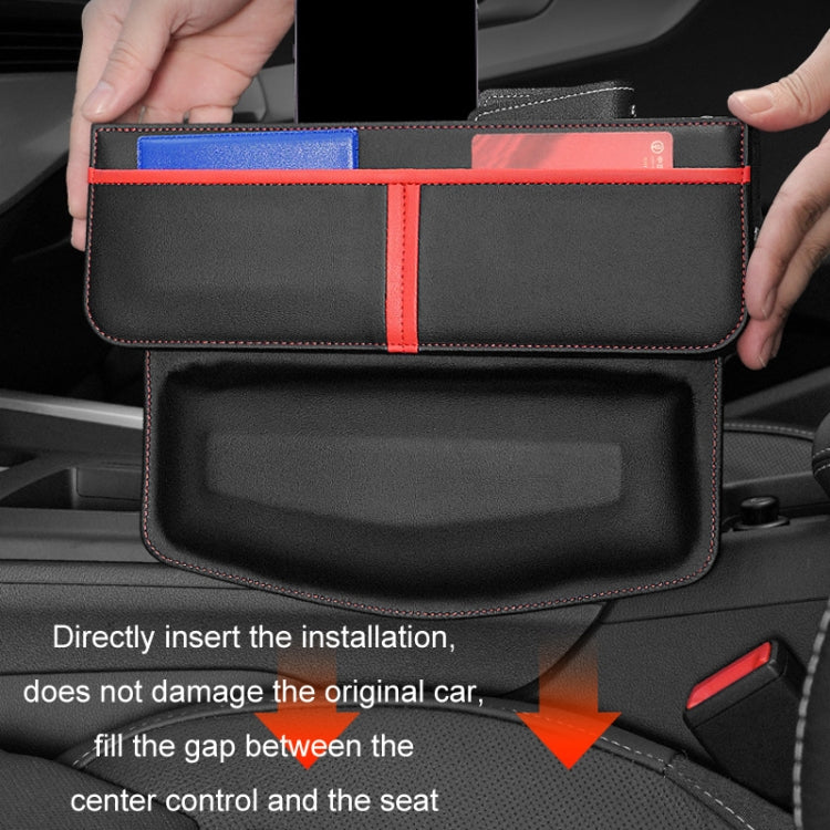 Leather Car Seat Gap Multifunctional Storage Box(Brown) - Stowing Tidying by PMC TechLife | Online Shopping South Africa | PMC TechLife | Buy Now Pay Later Mobicred