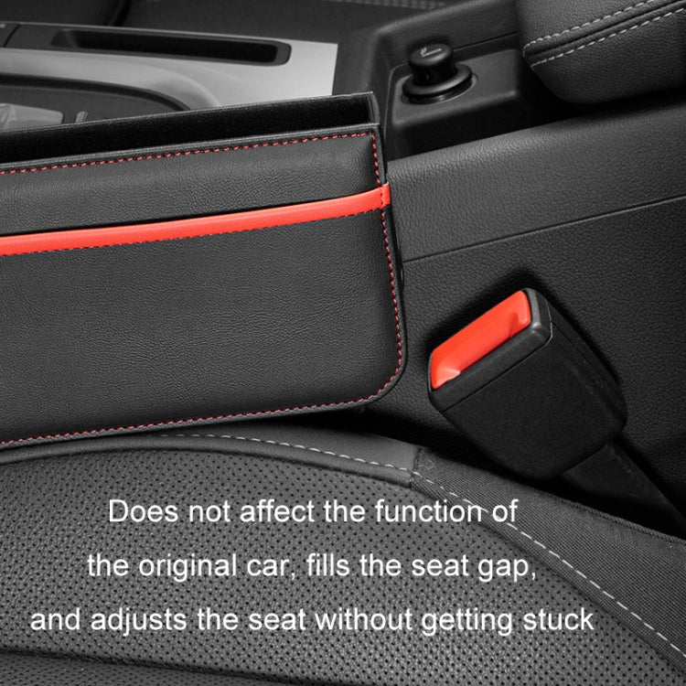 Leather Car Seat Gap Multifunctional Storage Box(Black) - free shipping - PMC TechLife - Order now!