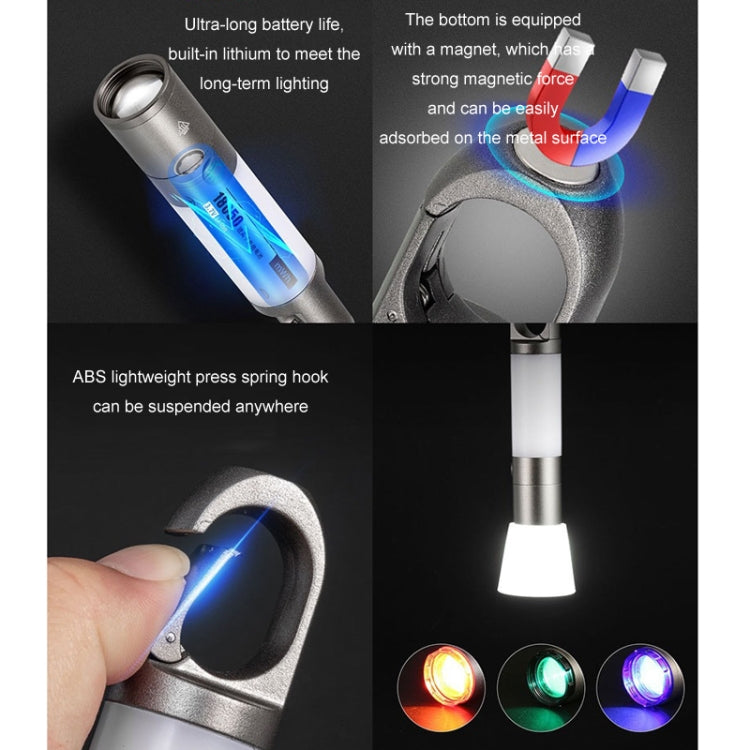 Outdoor Strong Laser Flashlight Telescopic Focus Warning Lighting(H20) - Mini Flashlight by PMC Jewellery | Online Shopping South Africa | PMC Jewellery | Buy Now Pay Later Mobicred