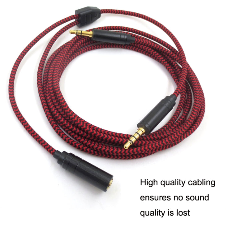 3.5mm Voice Party Live Recording Audio Cable Mobile Game Projection Computer Chat Link Cable(Red Black) - Headset Accessories by PMC TechLife | Online Shopping South Africa | PMC TechLife | Buy Now Pay Later Mobicred