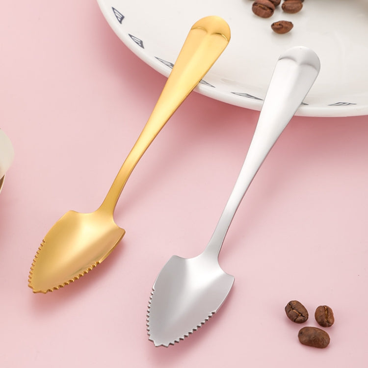 Stainless Steel Scraper Spoon Fruit Grapefruit Spoon Baby Digging Ball Spoon, Color: Gold - Cutlery Sets by PMC TechLife | Online Shopping South Africa | PMC TechLife | Buy Now Pay Later Mobicred