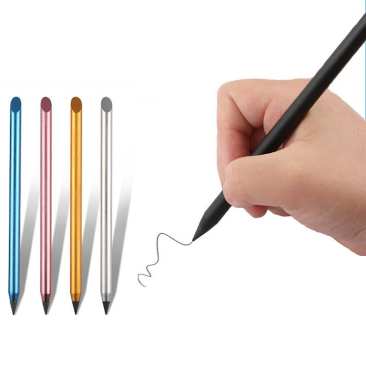 Office Pencil Unlimited Writing Eternal Metal Pen Inkless Pen Student Writing Pencil HB(Gold) - Pencils by PMc TechLife | Online Shopping South Africa | PMc TechLife | Buy Now Pay Later Mobicred