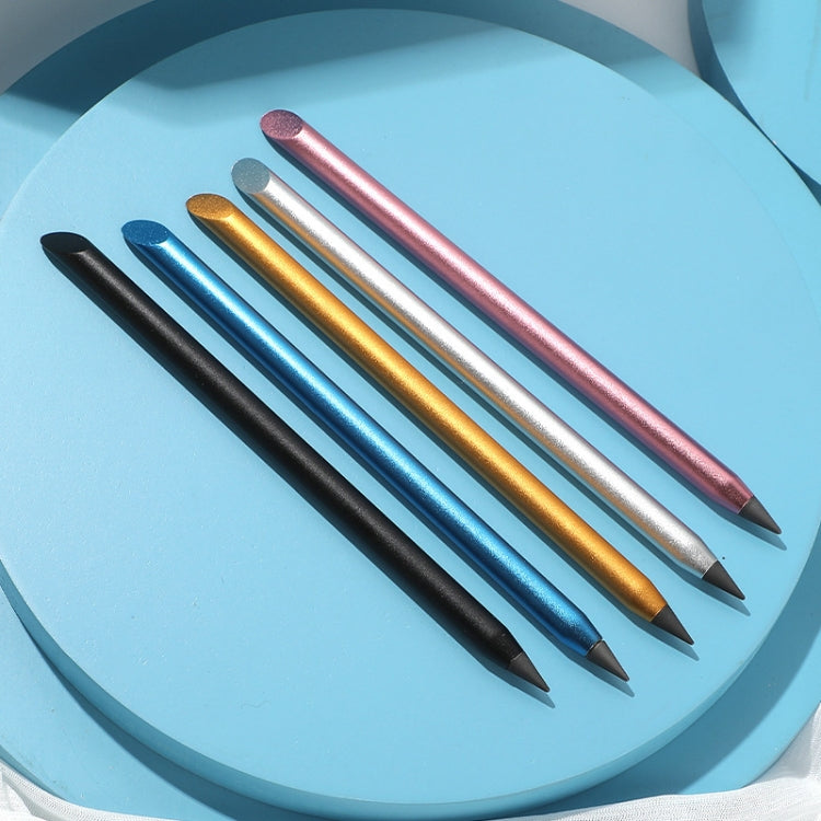 Office Pencil Unlimited Writing Eternal Metal Pen Inkless Pen Student Writing Pencil HB(Gold) - Pencils by PMc TechLife | Online Shopping South Africa | PMc TechLife | Buy Now Pay Later Mobicred