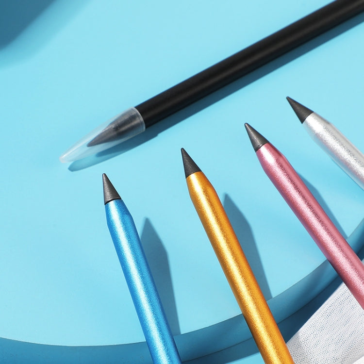 Office Pencil Unlimited Writing Eternal Metal Pen Inkless Pen Student Writing Pencil HB(Gold) - Pencils by PMc TechLife | Online Shopping South Africa | PMc TechLife | Buy Now Pay Later Mobicred