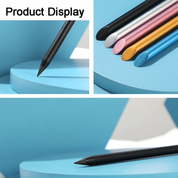 Office Pencil Unlimited Writing Eternal Metal Pen Inkless Pen Student Writing Pencil HB(Gold) - Pencils by PMc TechLife | Online Shopping South Africa | PMc TechLife | Buy Now Pay Later Mobicred