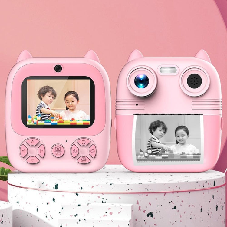 1080P Instant Print Camera 2.8-inch IPS Screen Front and Rear Dual Lens Kids Camera, Spec: Pink - free shipping - PMC Jewellery - Order now!