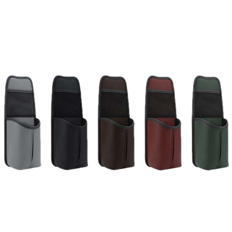 Car Seat Leather Multifunctional Tissue Water Cup Storage Hanging Bag(Army Green) - Stowing Tidying by PMC TechLife | Online Shopping South Africa | PMC TechLife | Buy Now Pay Later Mobicred