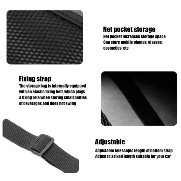 Car Seat Leather Multifunctional Tissue Water Cup Storage Hanging Bag(Grey) - Stowing Tidying by PMC TechLife | Online Shopping South Africa | PMC TechLife | Buy Now Pay Later Mobicred