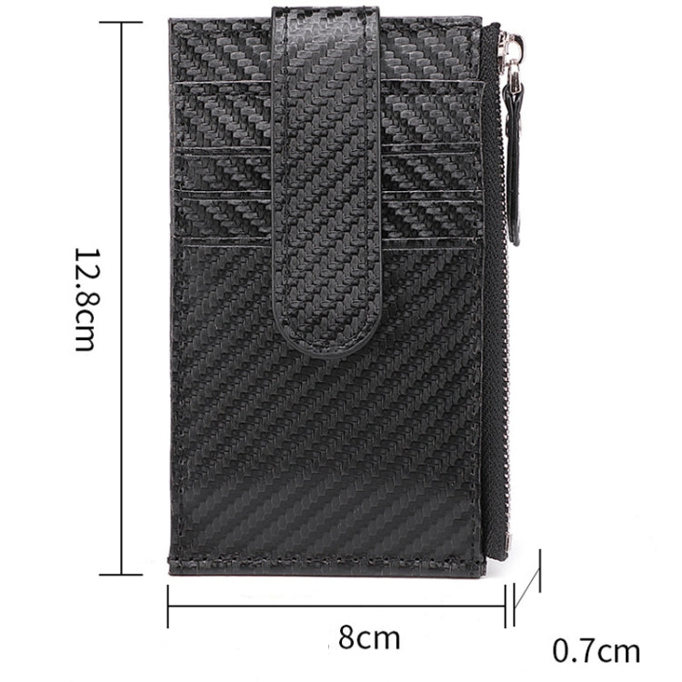 For Airtag Tracker Case Carbon Fiber Credit Card Holder Wallet(Black) - Wallet Series by PMC TechLife | Online Shopping South Africa | PMC TechLife | Buy Now Pay Later Mobicred