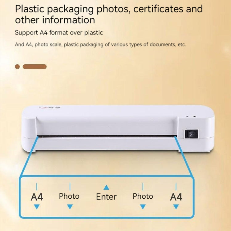A4 Hot Cold Laminator Machine Photo Documents Hot Lamination 220V EU Plug - Photo Film Covering Machine by PMC TechLife | Online Shopping South Africa | PMC TechLife | Buy Now Pay Later Mobicred