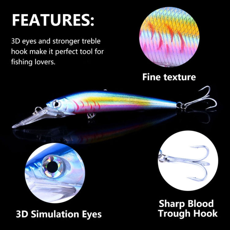 HENGJIA 18cm 41g Sinking Floating Minnow Fishing Lure Long Tongue Lure Bait(4) - Fishing Lures by HENGJIA/ | Online Shopping South Africa | PMC TechLife | Buy Now Pay Later Mobicred
