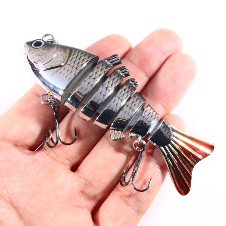HENGJIA 10cm 24g Bionic Multi-Section Fish Bait Plastic Electroplating Fake Bait(6) - free shipping - PMC TechLife - Order now!