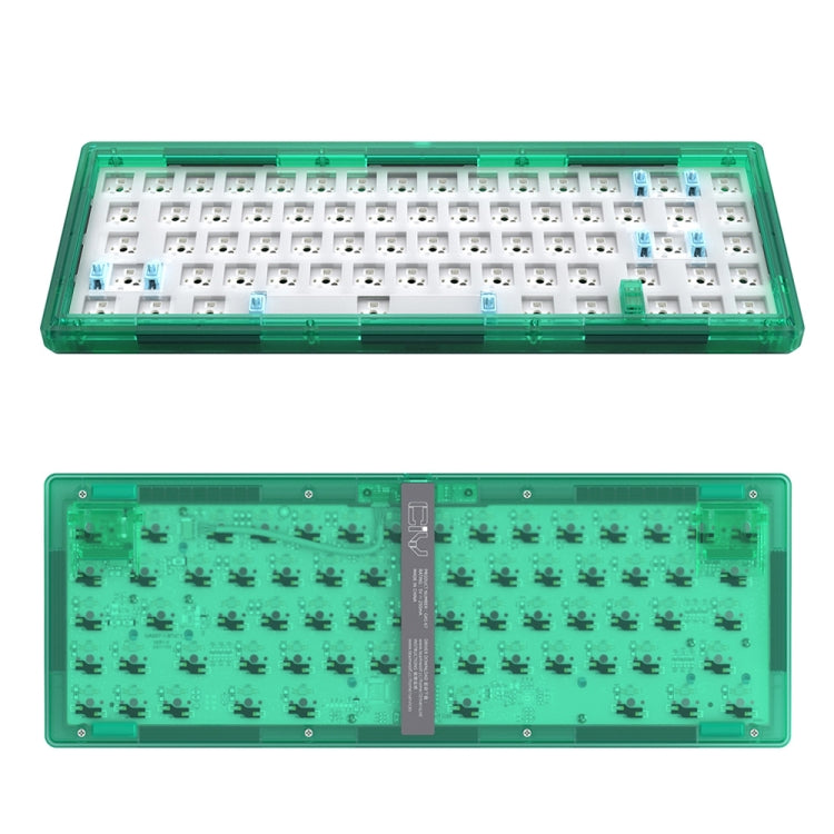 Hot Swap Shaft Wired RGB Back Light Customized Mechanical Keyboard Kit(Green Transparent) - Other by PMC Jewellery | Online Shopping South Africa | PMC Jewellery | Buy Now Pay Later Mobicred