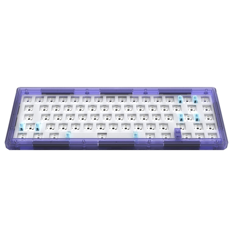 Hot Swap Shaft Wired RGB Back Light Customized Mechanical Keyboard Kit(Purple Transparent) - Other by PMC Jewellery | Online Shopping South Africa | PMC Jewellery | Buy Now Pay Later Mobicred