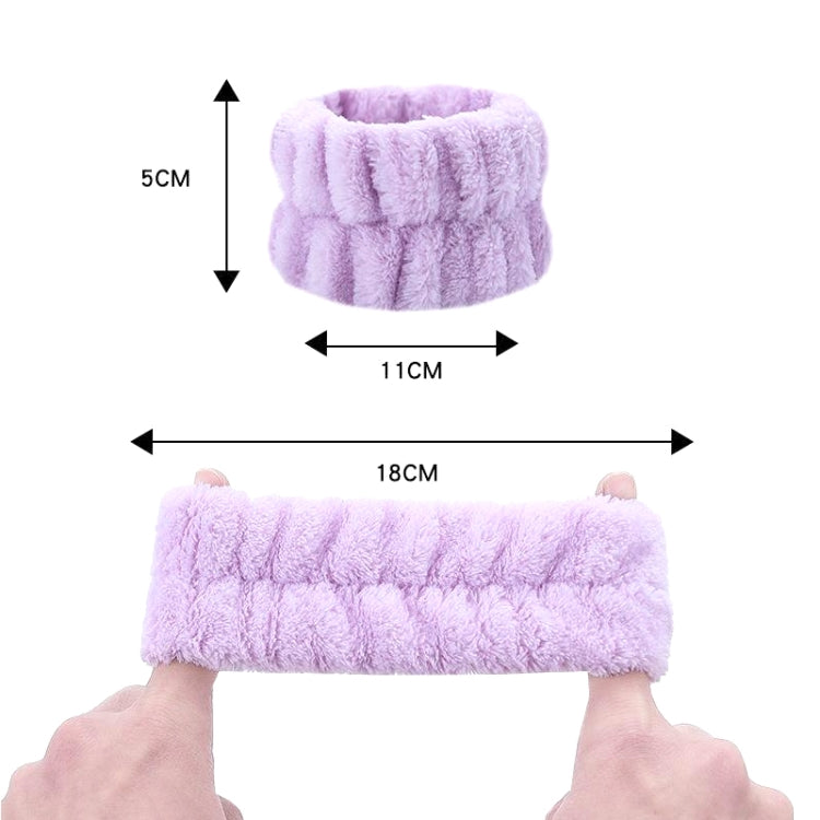 6pcs Washing Anti-Humidity Washing Face Wrist Strap Sports Sweat-Wiping Bracelet Sweat-Absorbing Sleeve(Pink) - free shipping - PMC TechLife - Order now!
