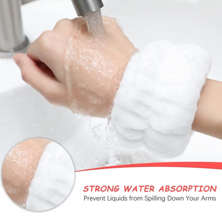 6pcs Washing Anti-Humidity Washing Face Wrist Strap Sports Sweat-Wiping Bracelet Sweat-Absorbing Sleeve(Light Purple) - free shipping - PMC TechLife - Order now!