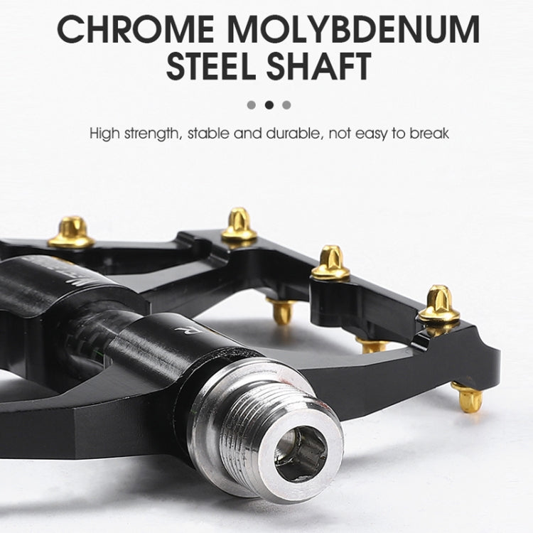 WEST BIKING 3 Bearings Ultralight Carbon Fiber Bushing Mountain Bike Pedal(Black) - free shipping - PMc TechLife - Order now!