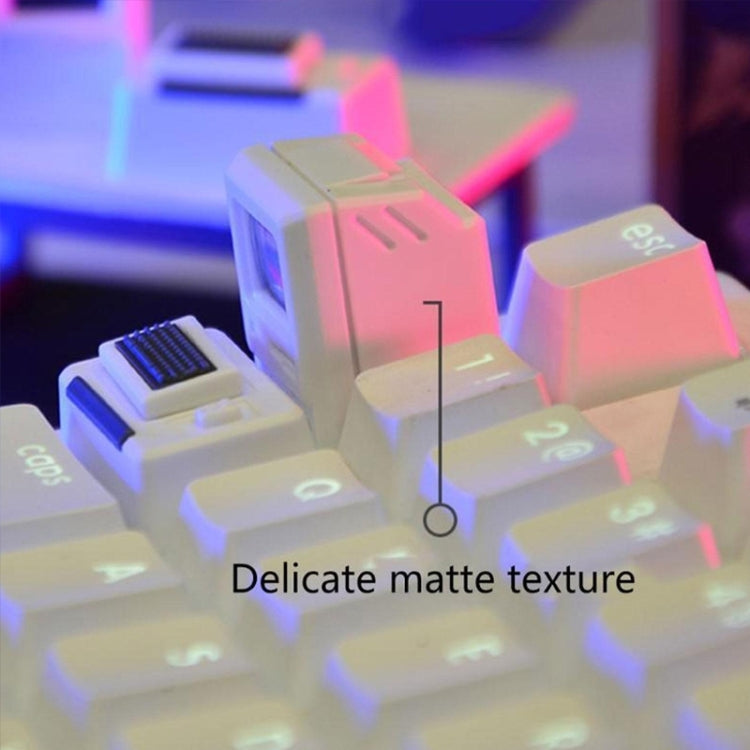 Mechanical Keyboard MAC Retro Light Transmission Keycap(Black) - Other by PMC TechLife | Online Shopping South Africa | PMC TechLife | Buy Now Pay Later Mobicred