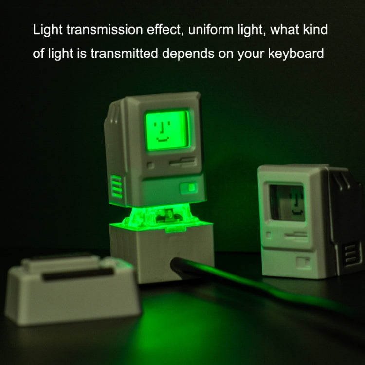 Mechanical Keyboard MAC Retro Light Transmission Keycap(White) - Other by PMC TechLife | Online Shopping South Africa | PMC TechLife | Buy Now Pay Later Mobicred