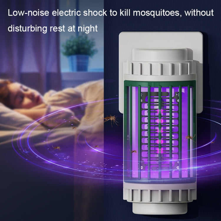 LED-UV Purple Light Wave Electric Shock Mosquito Killer Lamp Mini Plug-In Mosquito Repellent, CN Plug(Gray) - Repellents by PMC TechLife | Online Shopping South Africa | PMC TechLife | Buy Now Pay Later Mobicred