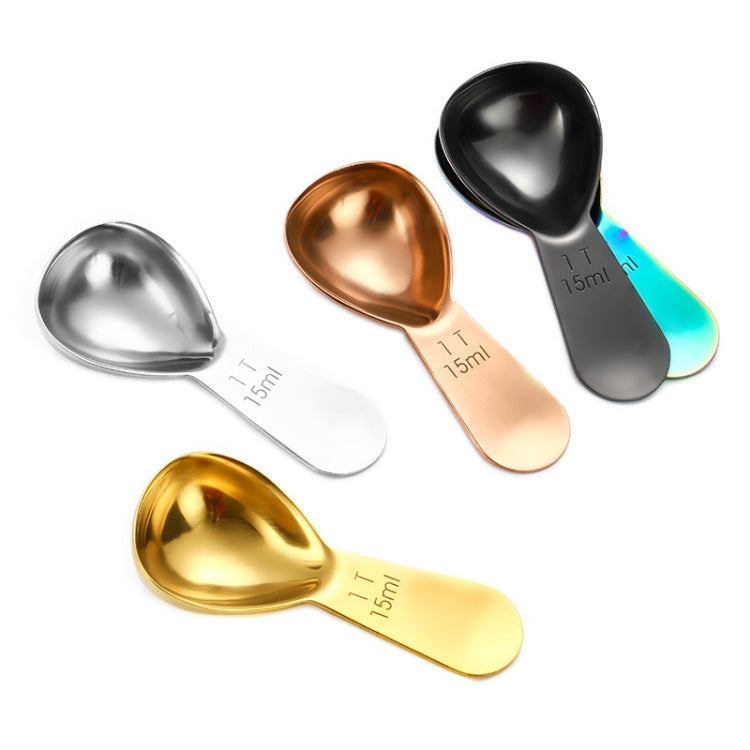 15ml 304 Stainless Steel Thickened Coffee Spoon With Scale Measuring Bean Spoon, Color: Black - Coffee Machine & Accessories by PMC TechLife | Online Shopping South Africa | PMC TechLife | Buy Now Pay Later Mobicred