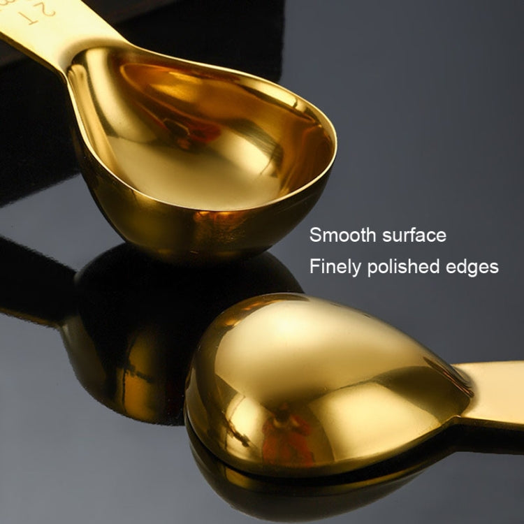 15ml 304 Stainless Steel Thickened Coffee Spoon With Scale Measuring Bean Spoon, Color: Rose Gold - free shipping - PMC TechLife - Order now!