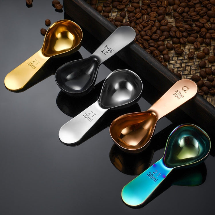 30ml 304 Stainless Steel Thickened Coffee Spoon With Scale Measuring Bean Spoon, Color: Gold - Coffee Machine & Accessories by PMC TechLife | Online Shopping South Africa | PMC TechLife | Buy Now Pay Later Mobicred