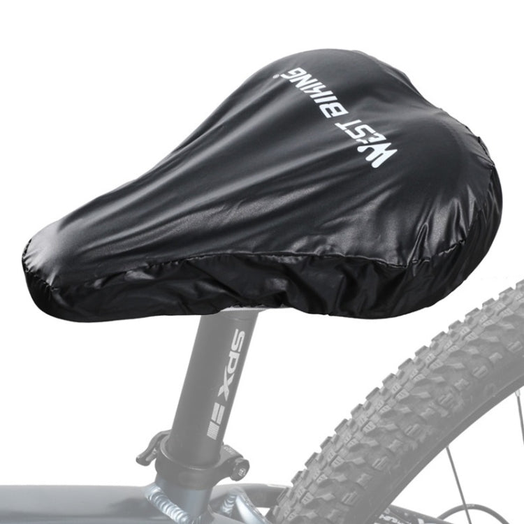 WEST BIKING 2pcs Bicycle Saddle Rain Cover Riding Equipment(Black) - Others by WEST BIKING | Online Shopping South Africa | PMc TechLife | Buy Now Pay Later Mobicred