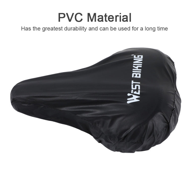 WEST BIKING 2pcs Bicycle Saddle Rain Cover Riding Equipment(Black) - Others by WEST BIKING | Online Shopping South Africa | PMc TechLife | Buy Now Pay Later Mobicred