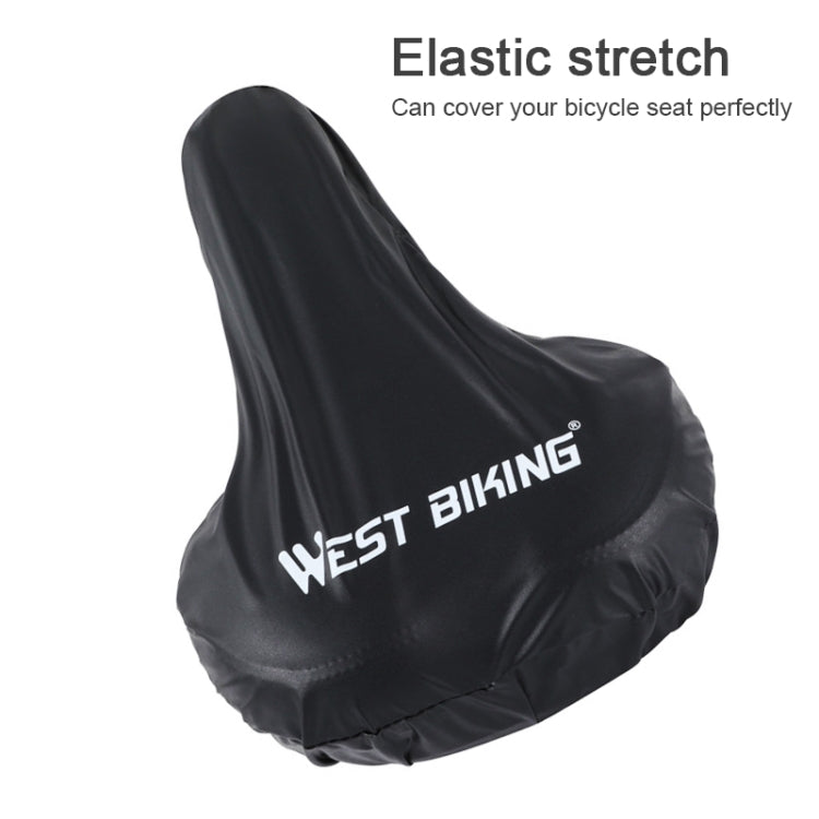 WEST BIKING 2pcs Bicycle Saddle Rain Cover Riding Equipment(Black) - Others by WEST BIKING | Online Shopping South Africa | PMc TechLife | Buy Now Pay Later Mobicred