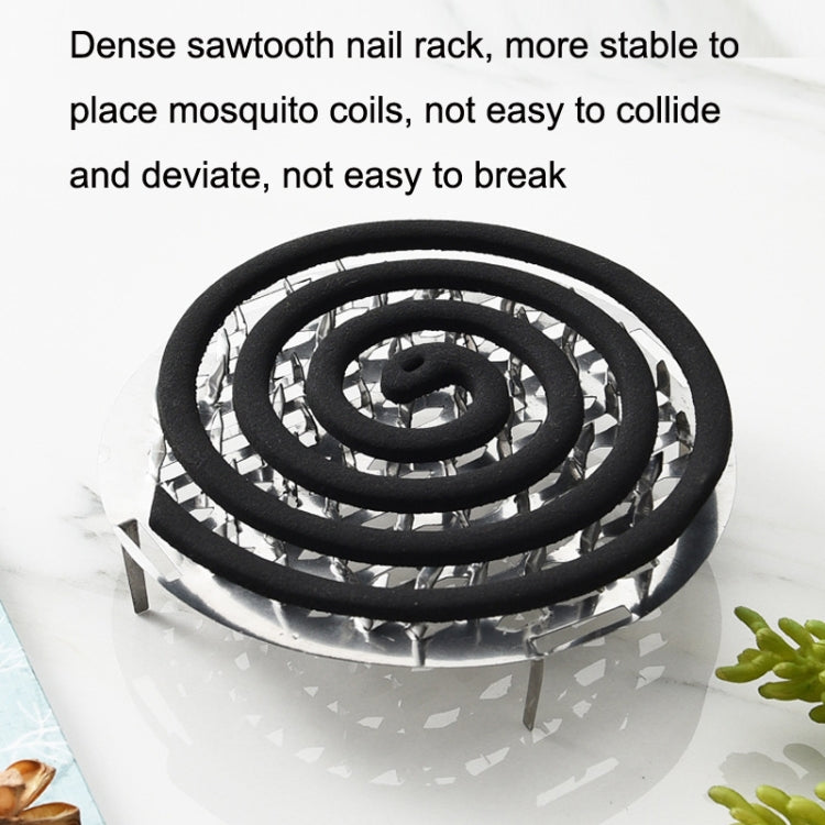Stainless Steel Mosquito Incense Tray Holder Household Fireproof Mosquito Incense Box With Cover(As Show) - Mosquito Coil Tray by PMC TechLife | Online Shopping South Africa | PMC TechLife