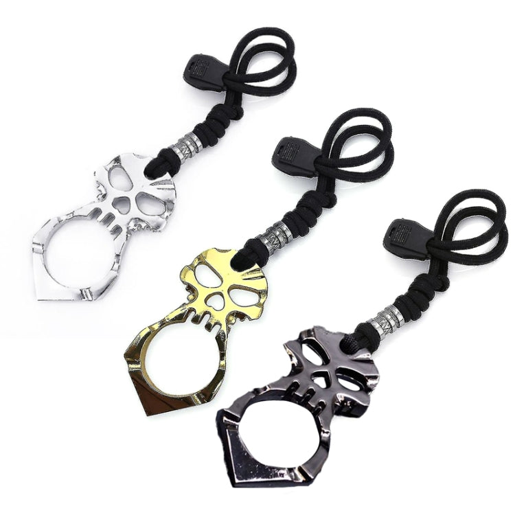Rose Thorn Single Finger Buckle Self-defense Broken Window Keychain(Silver) - Key Rings by PMC TechLife | Online Shopping South Africa | PMC TechLife