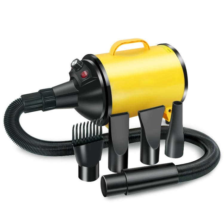 2100W Dog Dryer Stepless Speed Pet Hair Blaster Pet Water Blower 110V US Plug(Black and Yellow) - Blower & Drying by PMC TechLife | Online Shopping South Africa | PMC TechLife | Buy Now Pay Later Mobicred