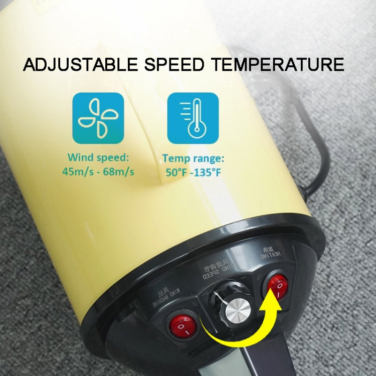 2100W Dog Dryer Stepless Speed Pet Hair Blaster With Vacuum Cleaner 220V UK Plug(Black Blue) - free shipping - PMC TechLife - Order now!