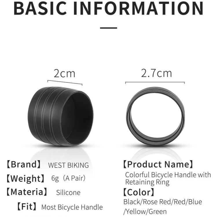 WEST BIKING 2pairs Road Bike Handlebar With Retaining Ring Brake Cable Protector(Black) - free shipping - PMC TechLife - Order now!