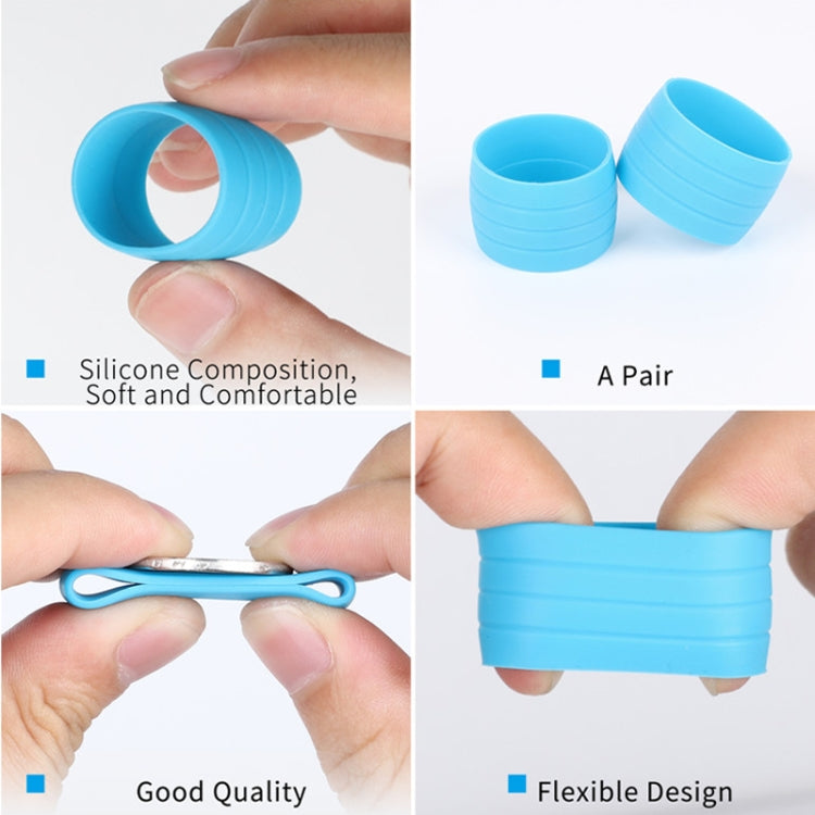 WEST BIKING 2pairs Road Bike Handlebar With Retaining Ring Brake Cable Protector(Light Blue) - Decorative Accessories by WEST BIKING | Online Shopping South Africa | PMC TechLife | Buy Now Pay Later Mobicred