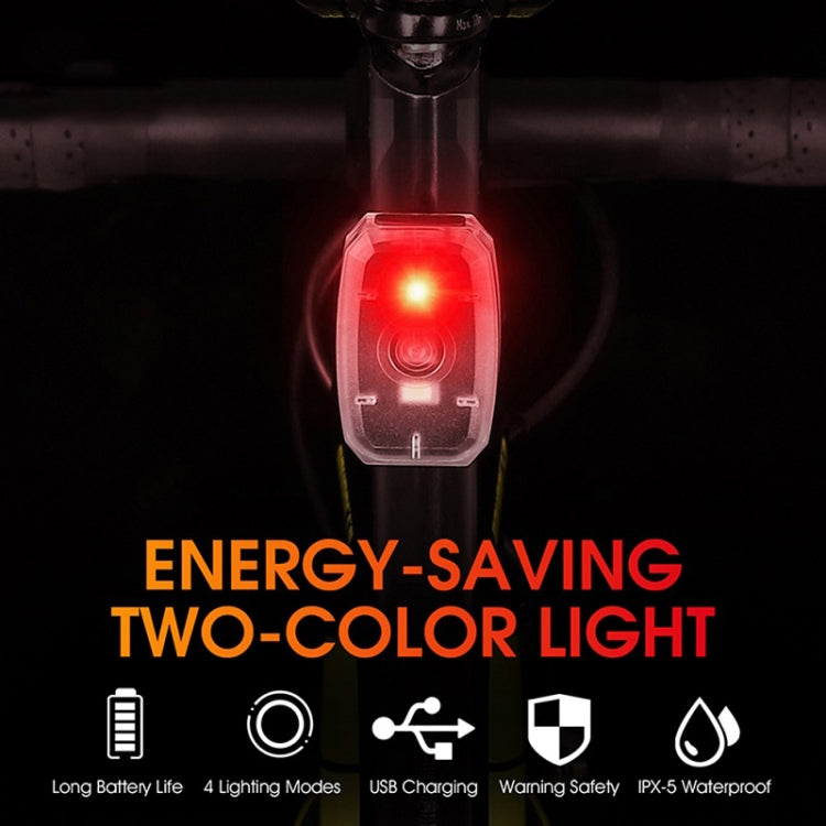 WEST BIKING Mini Bicycle Two-color Tail Light Riding Night Warning Light(Black) - free shipping - PMc TechLife - Order now!