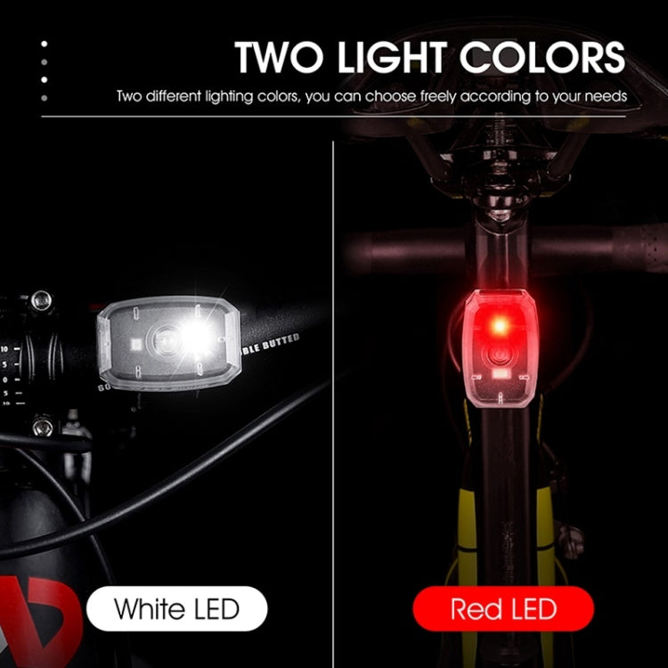 WEST BIKING Mini Bicycle Two-color Tail Light Riding Night Warning Light(Black) - free shipping - PMc TechLife - Order now!