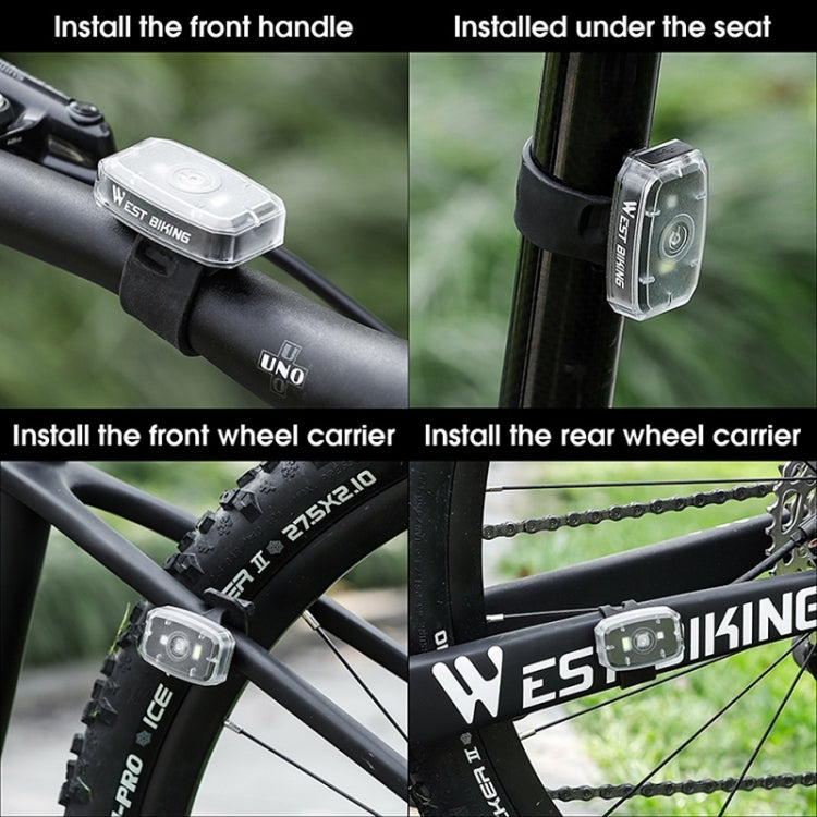 WEST BIKING Mini Bicycle Two-color Tail Light Riding Night Warning Light(Black) - free shipping - PMc TechLife - Order now!
