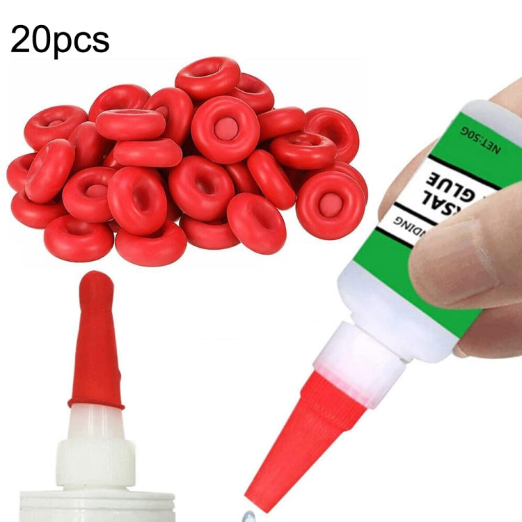 20pcs Glass Glue Nozzle Sealing Cap Leak-proof Sleeve Glass Glue Nozzle Protective Sleeve - Others by PMc TechLife | Online Shopping South Africa | PMc TechLife | Buy Now Pay Later Mobicred