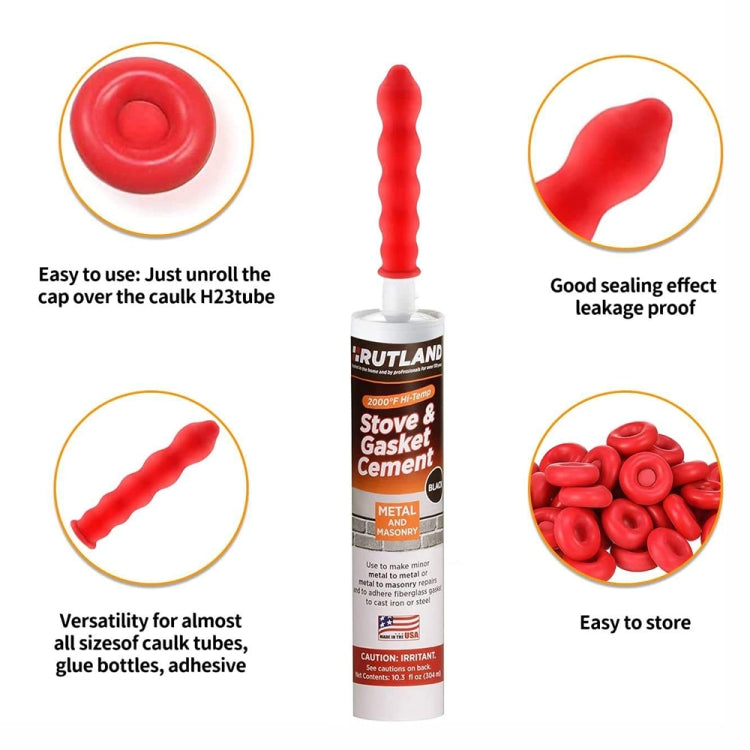 50pcs Glass Glue Nozzle Sealing Cap Leak-proof Sleeve Glass Glue Nozzle Protective Sleeve - Others by PMc TechLife | Online Shopping South Africa | PMc TechLife | Buy Now Pay Later Mobicred